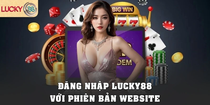 Đăng nhập Lucky88 với phiên bản website